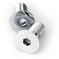 Chrome flat head socket screws