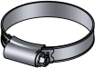 Non-perforated hose clamps