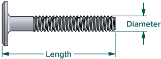 Connector bolt dimensions